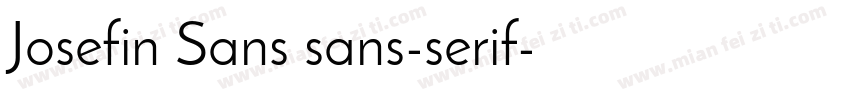 Josefin Sans sans-serif字体转换